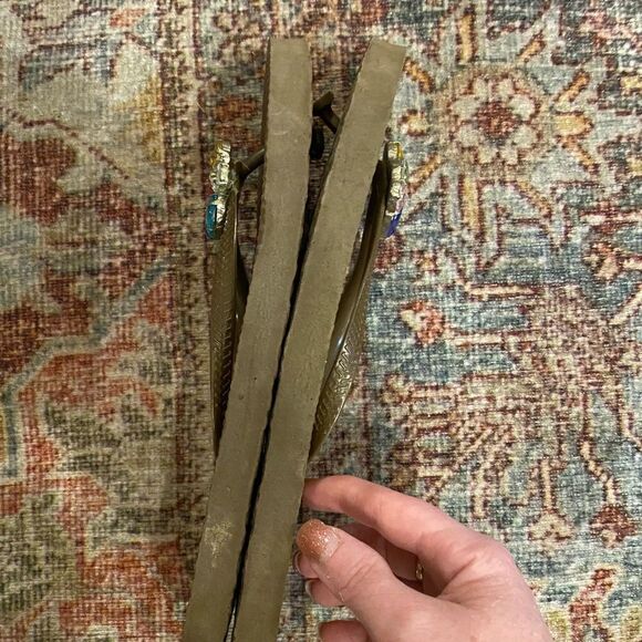 Rue 21 jewel embellished flip flops - Picture 5 of 8